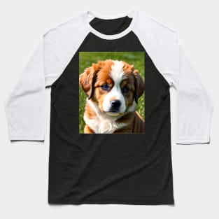 Burnese Mountain Puppy 01 Baseball T-Shirt